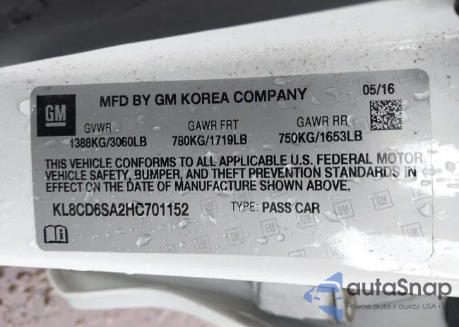 KL8CD6SA2HC701152: 42930966