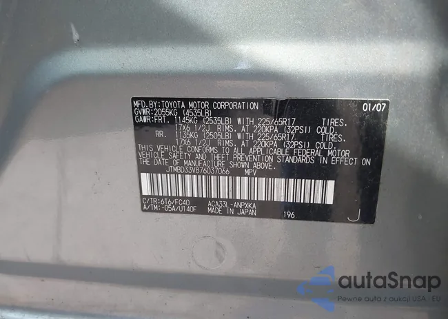 JTMBD33V876037066: 42930997