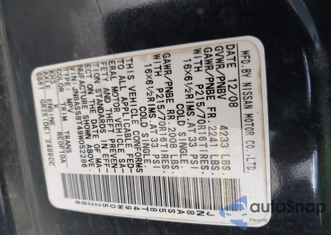 JN8AS58T49W052286: 42930265