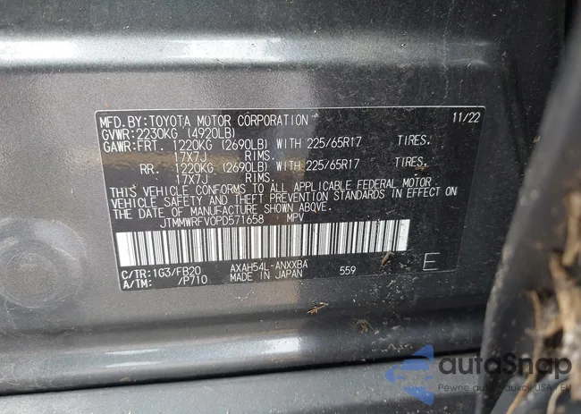 JTMMWRFV0PD571658: 42930442