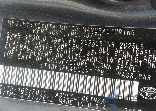 4T1BF1FK4DU241138: 42932032