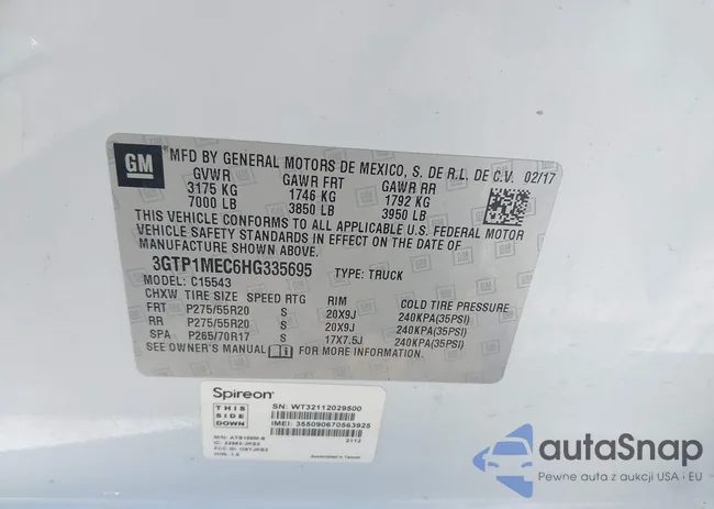 3GTP1MEC6HG335695: 42932137