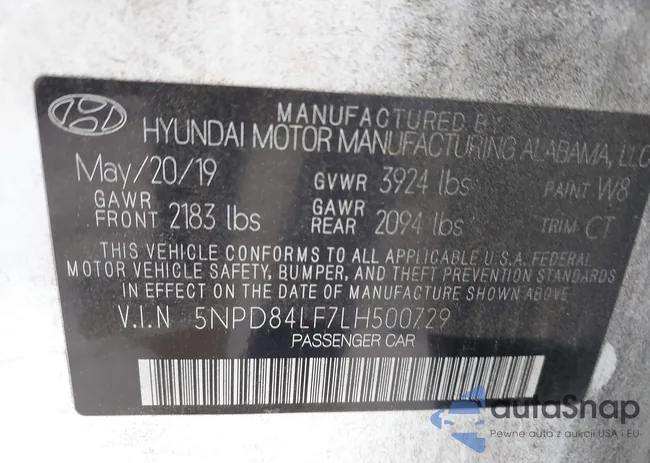 5NPD84LF7LH500729: 42931384