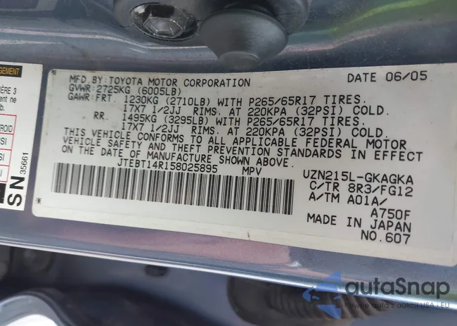 JTEBT14R158025895: 42931483