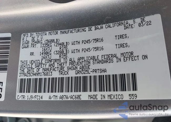 3TMAZ5CN4NM176813: 42932924