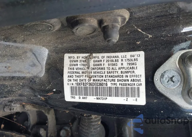 19XFB2F56DE036016: 42932967