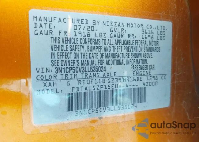 3N1CP5CV3LL535024: 42932983