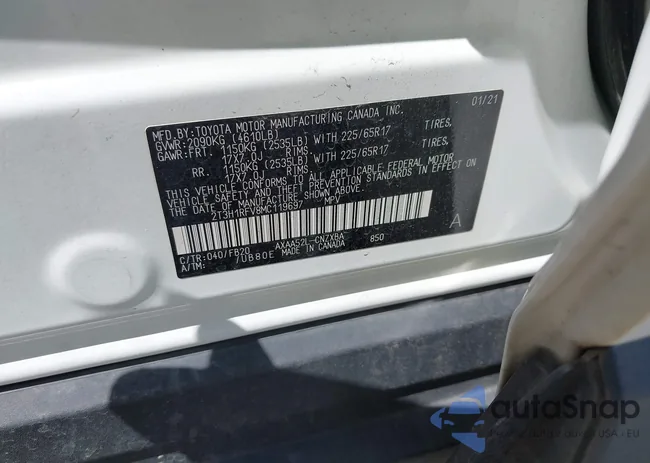 2T3H1RFV8MC119697: 42933042