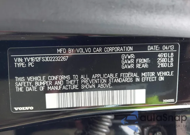 YV1612FS3D2232267: 42933094