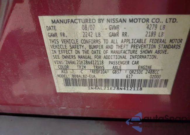 1N4AL21E28N412118: 42933173