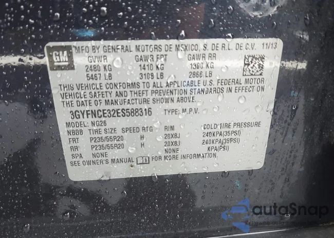 3GYFNCE32ES588316: 42932298