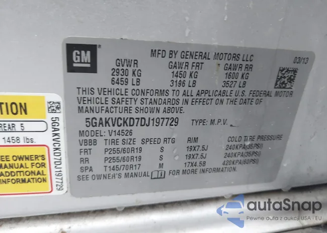 5GAKVCKD7DJ197729: 42932353