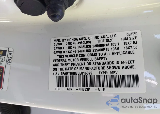 7FART6H87LE016072: 42932459