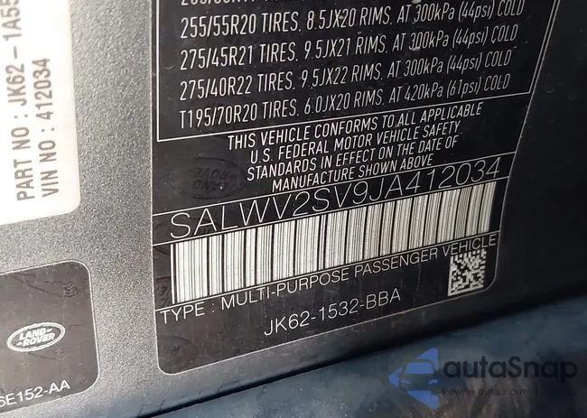 SALWV2SV9JA412034: 42932480