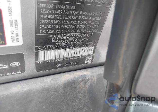 SALWV2SV9JA412034: 42932480