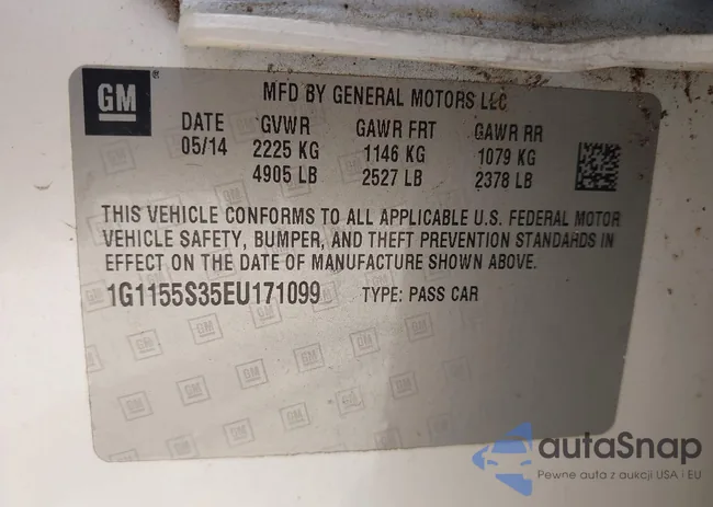 1G1155S35EU171099: 42933811