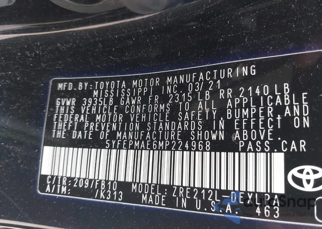 5YFEPMAE6MP224968: 42933863