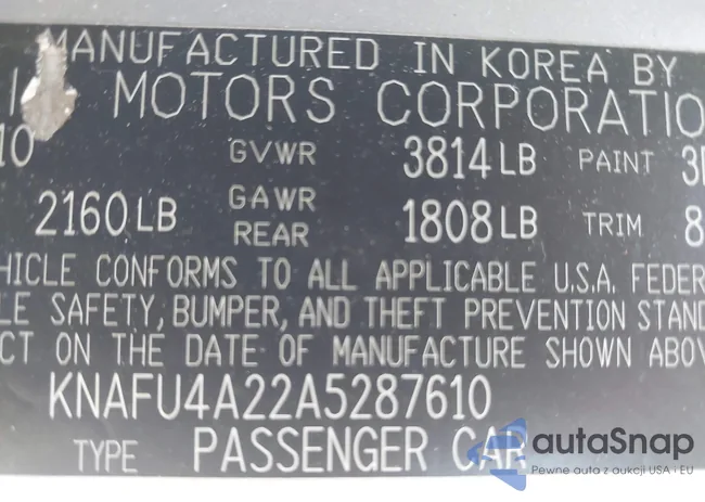 KNAFU4A22A5287610: 42933887