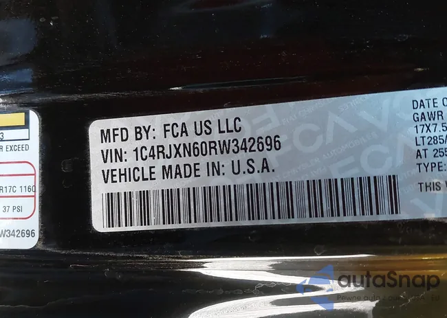 1C4RJXN60RW342696: 42933521