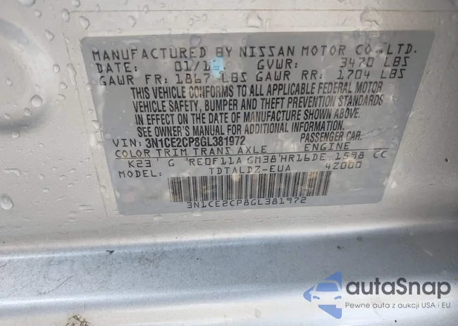 3N1CE2CP8GL381972: 42933603