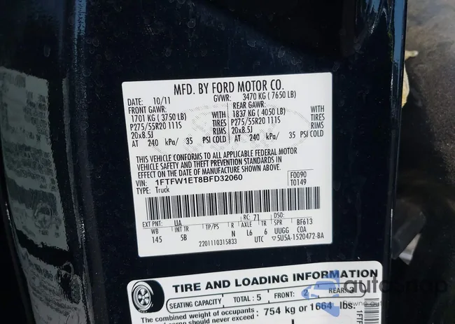 1FTFW1ET8BFD32060: 42934698