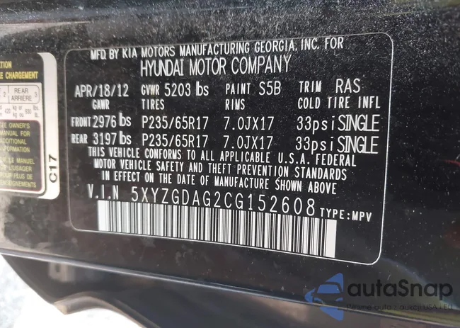 5XYZGDAG2CG152608: 42934769