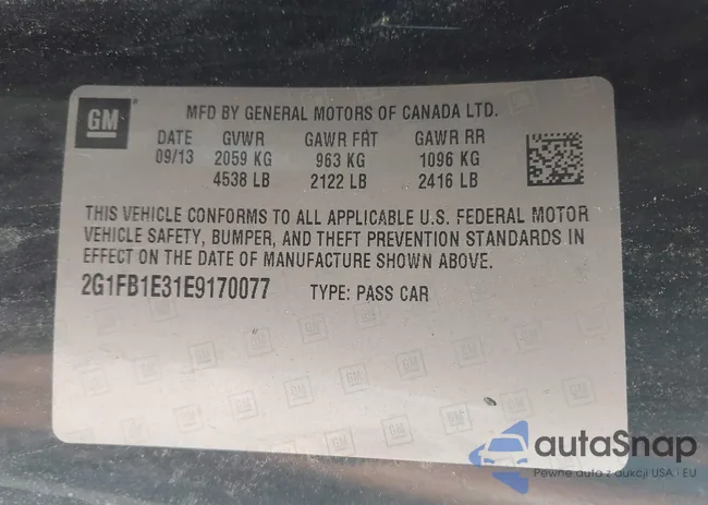 2G1FB1E31E9170077: 42934925