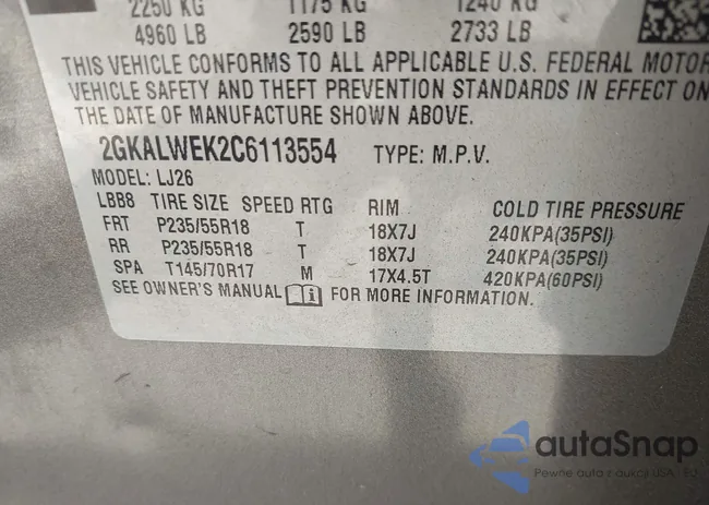 2GKALWEK2C6113554: 42934970