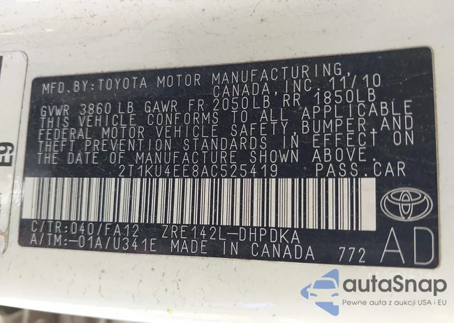 2T1KU4EE8AC525419: 42934981