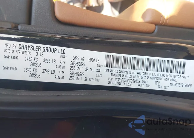 1C4RJFCT0CC290059: 42934308