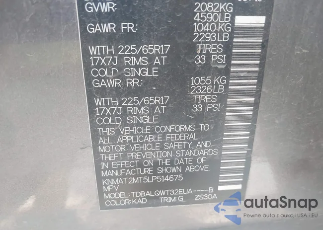 KNMAT2MT5LP514675: 42934347