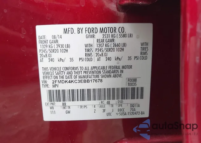 2FMDK4KC3EBB17678: 42935724