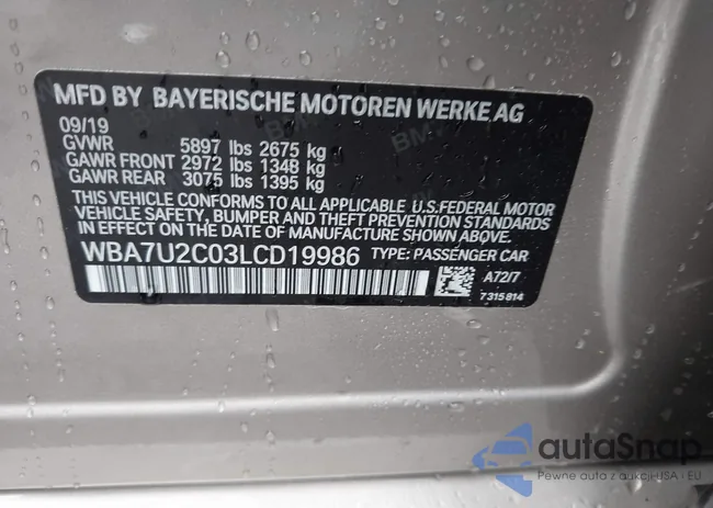 WBA7U2C03LCD19986: 42935891