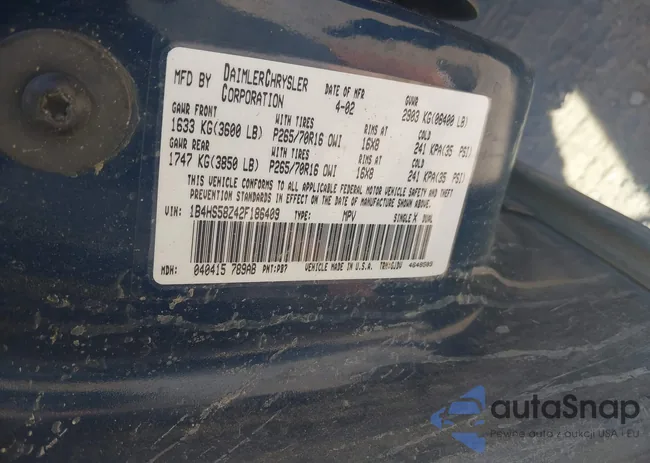 1B4HS588Z42F18640: 42935962