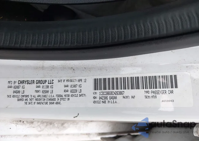 1C3CCBBG9CN263867: 42936143