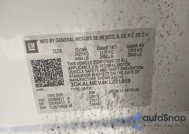 3GKALMEV4KL221859: 42935286