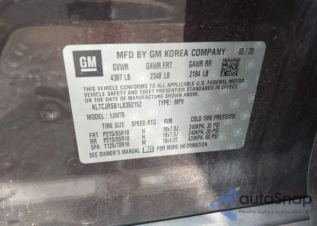 KL7CJRSB1LB352152: 42935405