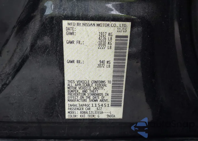 1N4AL3AP4GC115451: 42935598