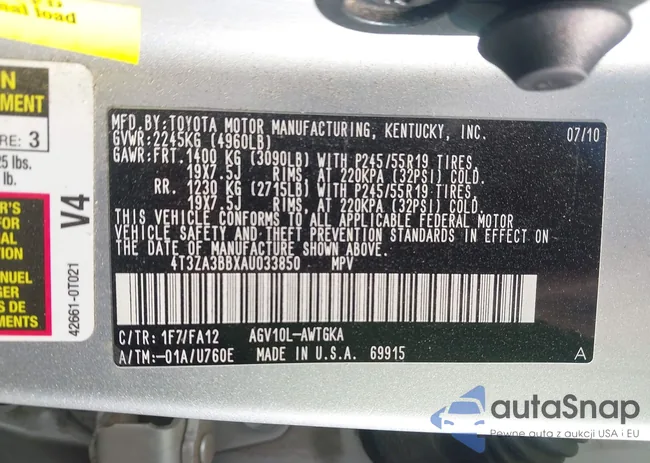 4T3ZA3BBXAU033850: 42936636