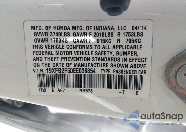 19XFB2F50EE036854: 42936767