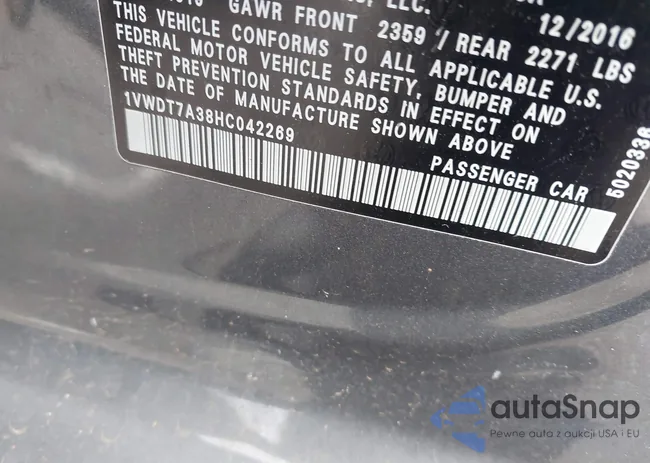 1VWDT7A38HC042269: 42936831