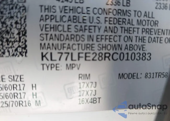 KL77LFE28RC010383: 42936915