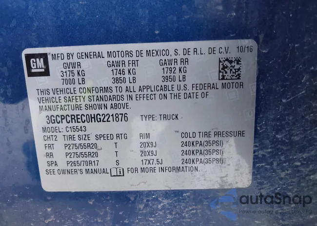 3GCPCREC0HG221876: 42937003