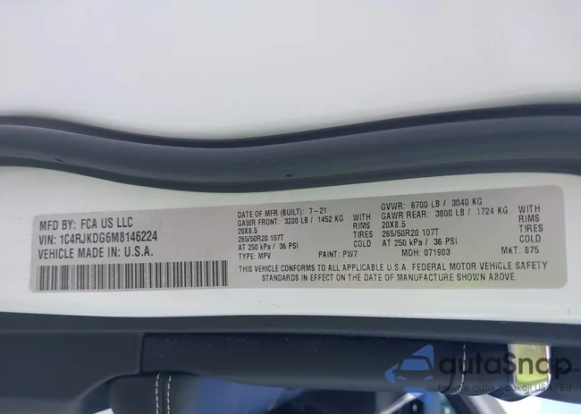 1C4RJKDG6M8146224: 42937151