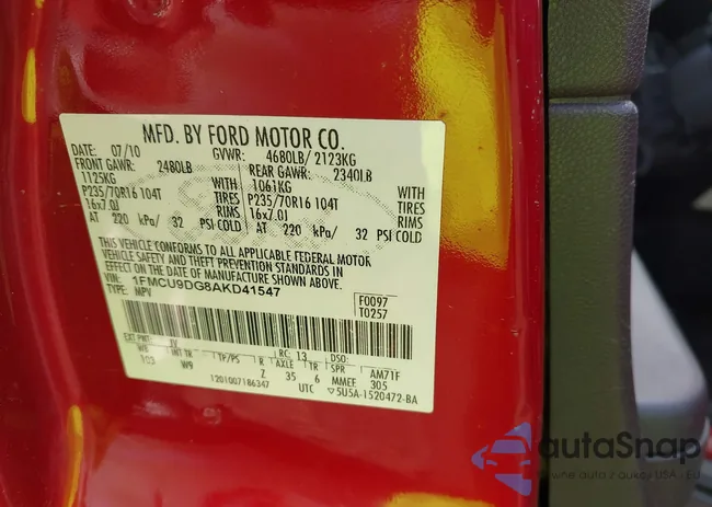 1FMCU9DG8AKD41547: 42937185