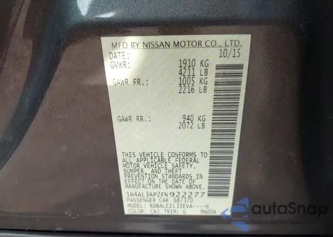 1N4AL3AP2FN922277: 42936401