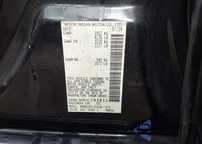 1N4AL3APXJC293811: 42936407