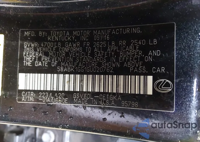 58ABK1GG1GU020762: 42936466