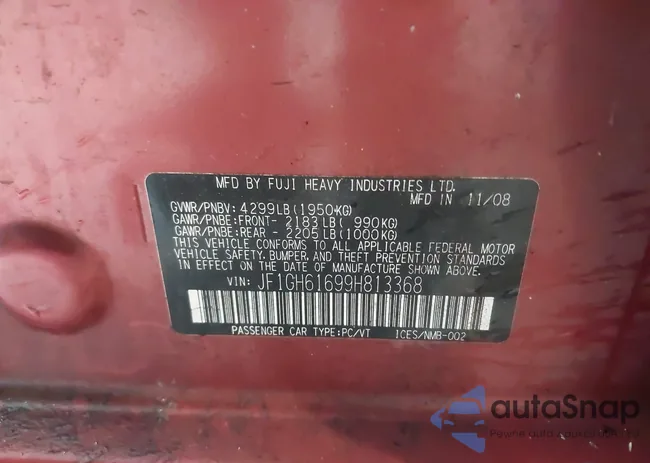 JF1GH61699H813368: 42936518