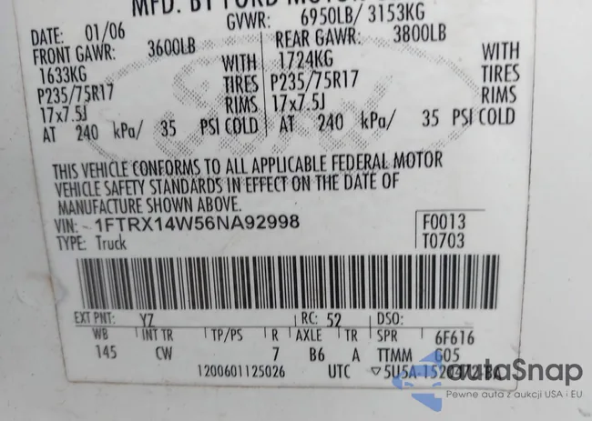 1FTRX14W56NA92998: 42936529